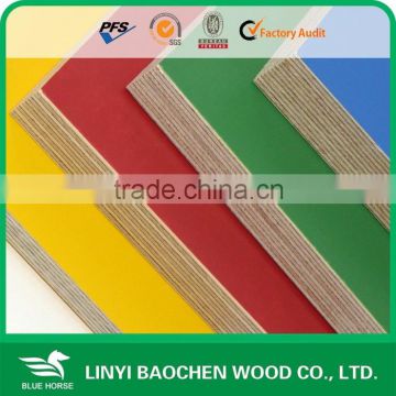 For furniture poplar/hardwood core melamine faced plywood