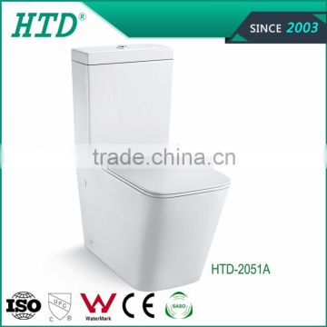 HTD-2051A Sanitari Ware Washdown Watermark Two Piece Toilet