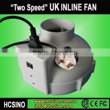 [Two Speed] UK Hydroponics Inline Duct Fan