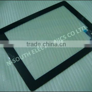 Wholesale Black Touch Screen Glass Digitizer Replacement Home Button + Adhesive for iPad 2