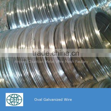 2.7/2.2mm,3.0/2.4mm Hot sales Brazil Uruguay Galvanized Oval Wire For farm fencing