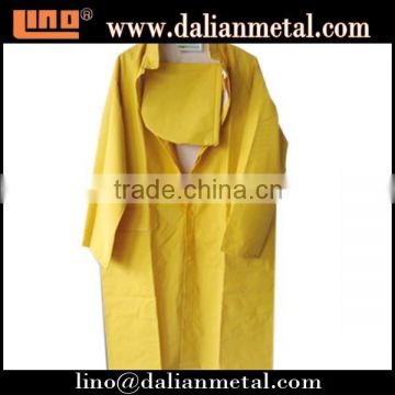 Long Hooded Raincoat PVC with High Quality