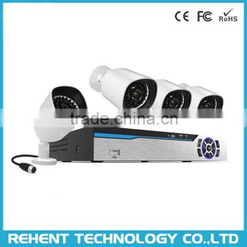 1080P 4 Channel PLC NVR Kit 4 Outdoor Security Network Infrared IP Cameras Surveillance System