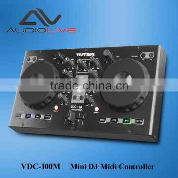 VDC-100M CE standard hot sale professional virtual DJ Midi Controller