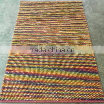 Texture effect flat weave NZ wool 10 count dhurrie rugs