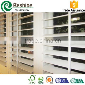 Heat resisting plastic window shutter shade