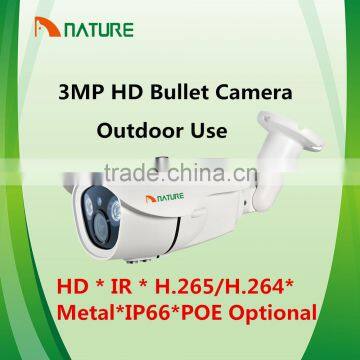 3MP HD Network IR IP Bullet Camera, IP66 Waterproof Economic IPC for Outdoor Use