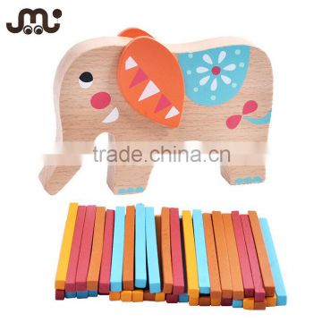 Funny educational soft wooden baby counting toy
