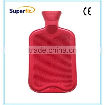 Rectangle hot water bottle . 55% Nature rubber ,real B.S standard :1970:2012 2.0Liter capacity