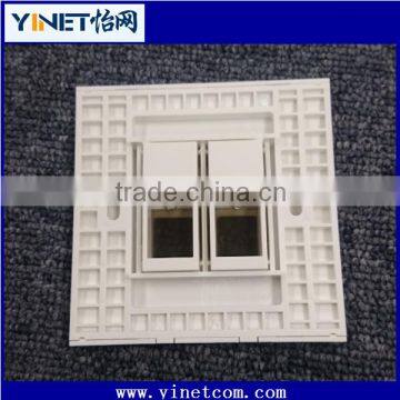 Keystone Jack RJ45 Faceplate Dual ports Made in china