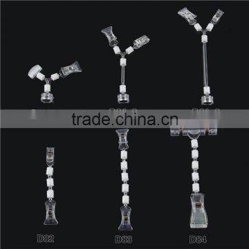 China made adjustable in any direction transparent plastic small pipe clamp