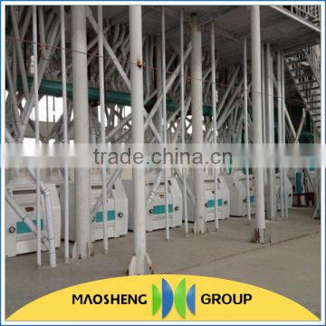 Maosheng brand easy operation barley flour mill plant