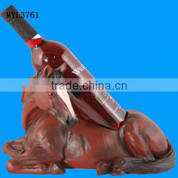 Resin horse champagne bottle holder for sale