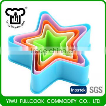 Factory supply simple design several size star shaped cookie cutter