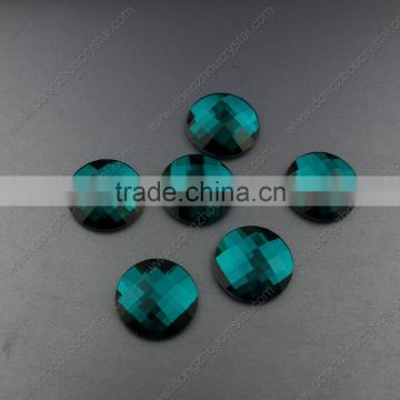Green color Glass Stone For garment accessories