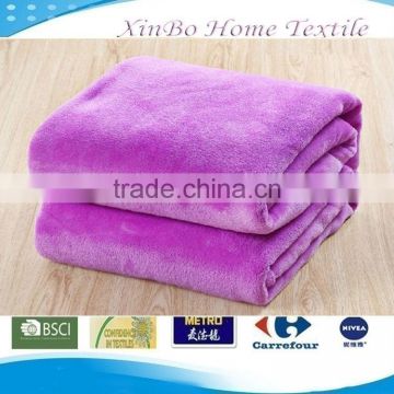 Super Soft Discount Purple Solid Flannel Fleece Blanket in Various Colors/Indoor Warm Blanket
