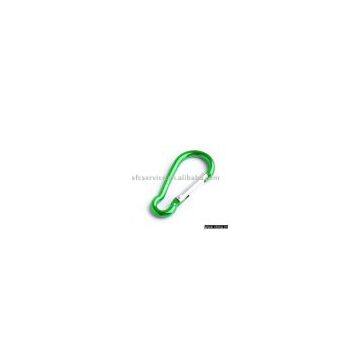 Aluminum Carabiner Camp Snap Hook Keychain Hiking - Green