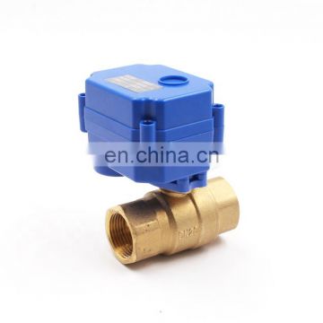 Mini Electric Actuator Mounted 2 WayDC3-6V ADC9-24V  DN15 DN20 DN25 Ball Valve for Smart Solutions