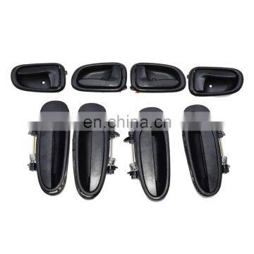 8pcs  6920512130  Black Outside Inside Door Handle Fit For Toyota Corolla 1993-1997