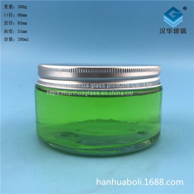 Factory direct sale 200ml jam glass bottle Honey glass bottle manufacturer