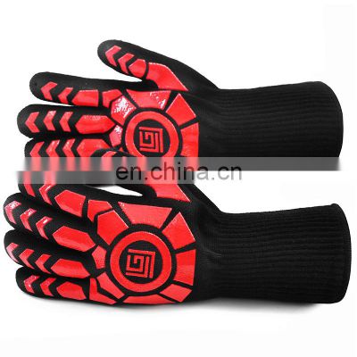 Anti cutting resistant safety heat resistant microwave heated bbq gloves