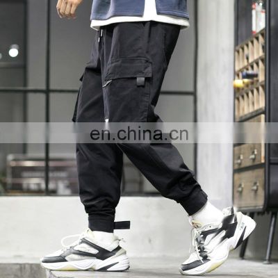 fashion outdoor adjustable bunched feet cargo multi pockets men's pants & trousers