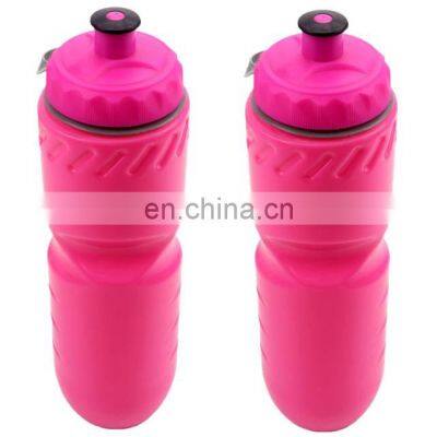 Non-Toxic Pink Color Plastic Sports Water Bottle