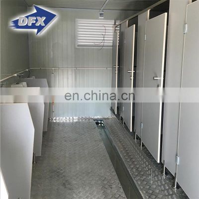 luxury portable public toilet container 20ft flatpack container house for toilet