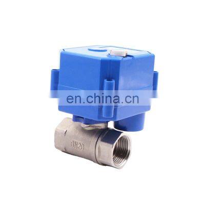stainless steel 304 electric ball valve CWX electric water valve mini electric actuator water control ball valve