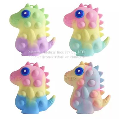 Pinch Pinch Music dinosaur shape Ball Educational Toy Silicone 3d Decompression Ball