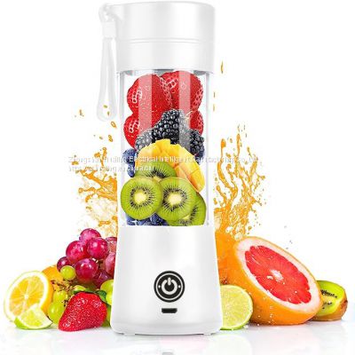 Portable Juicer Stainless Steel Six-Leaf Blade with Safety Child Lock Multifunctional Juice Extractor