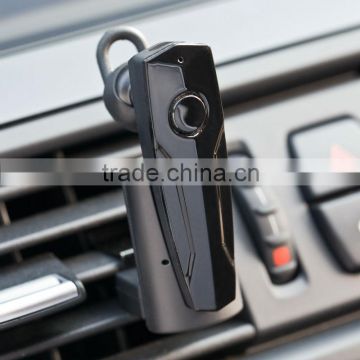 Bluetooth cell phone headset, fashionable car bluetooth headset with holder and charging dock