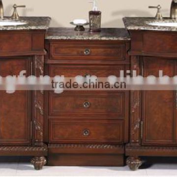 The latest design waterproof wooden bathroom vanity cabinet (YSG-113)