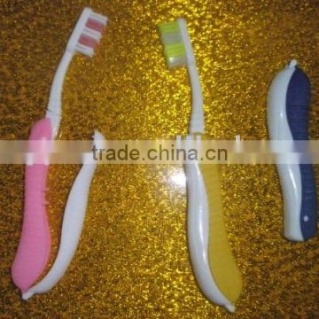new design hot sale five star standard folding toothbrush