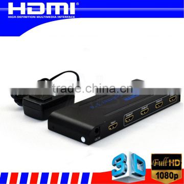 4kx2k 4 port HDMI Amplifier Splitter 3D Support deep color 48bit - factory OEM/ODM -