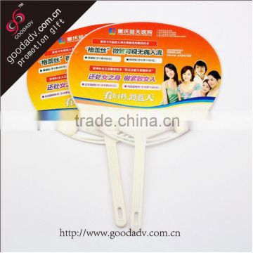 Chinese promotional items hand fans custom shape
