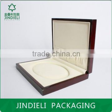 fashional simple design brown lacquered jewelry box