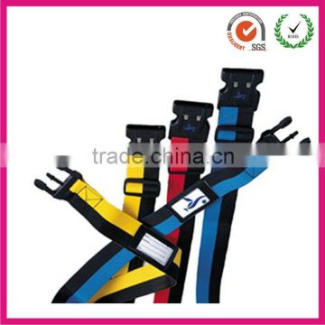 promotinal multiply color interlocking buckle luggage belt with ID holder (factory)                        
                                                Quality Choice