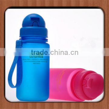 China supplier colorful 12oz 350ml Tritan Water Bottle With Straw and Handle