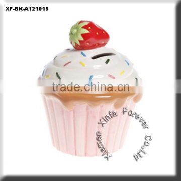ceramic cupcake shaped money box