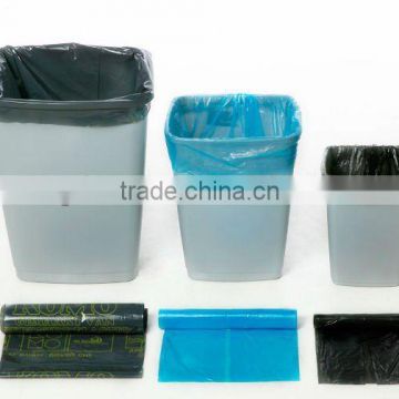 2013 HIGH QUALITY HDPE STAR SEALED RECYCLED GARBAGE BAGS ON ROLL