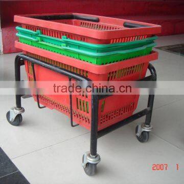 multifunctional plastic shopping basket with wheels                        
                                                Quality Choice