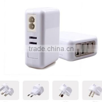 Travel Charger with Four USB Ports 2.1A/3.1A