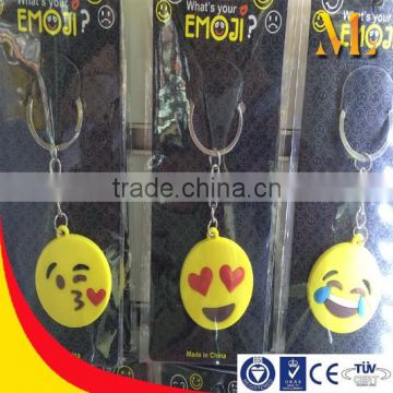 emoji keychain key ring silicone key chain hot-selling decorations