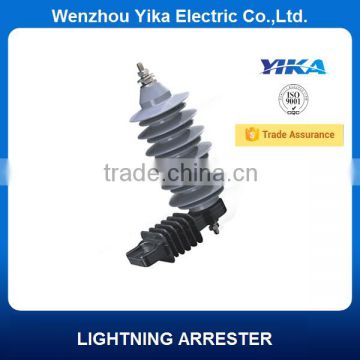 Wenzhou Yika Composite 10KA 18KV Lightning Arrester Polymer Electrical Power Distribution System