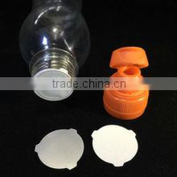 Tear off aluminum foil seal liner for plastic bottle cap