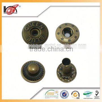 brass china 18mm snap buttons for garment manufacturer