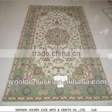 5x8ft Chinese Handknotted Wool and Silk Blend Turkey Prayer Rugs