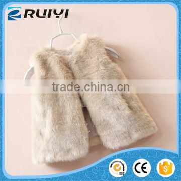 baby girl faux fur clothing, vest for kids