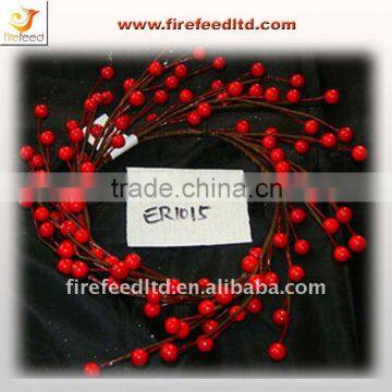 Red beeds decorative straw